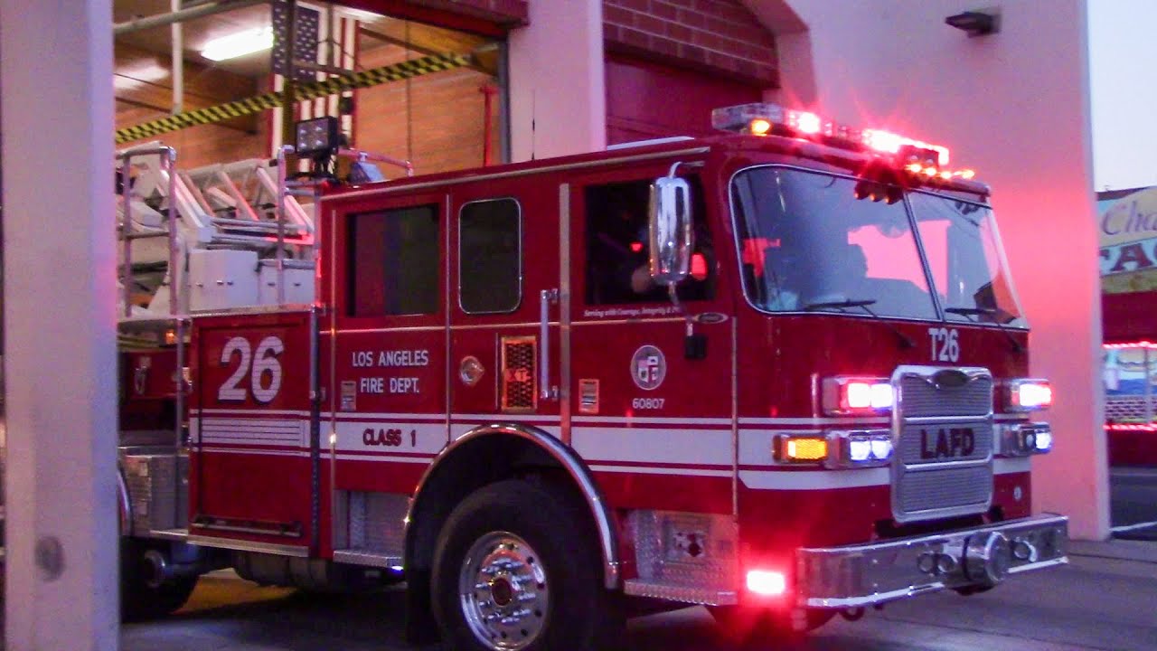 LAFD Light Force 26 Responding