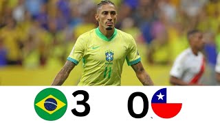 🔥"Brazil Vs Chile | 3-0 | All Goals & Full Match Highlights" 🔥