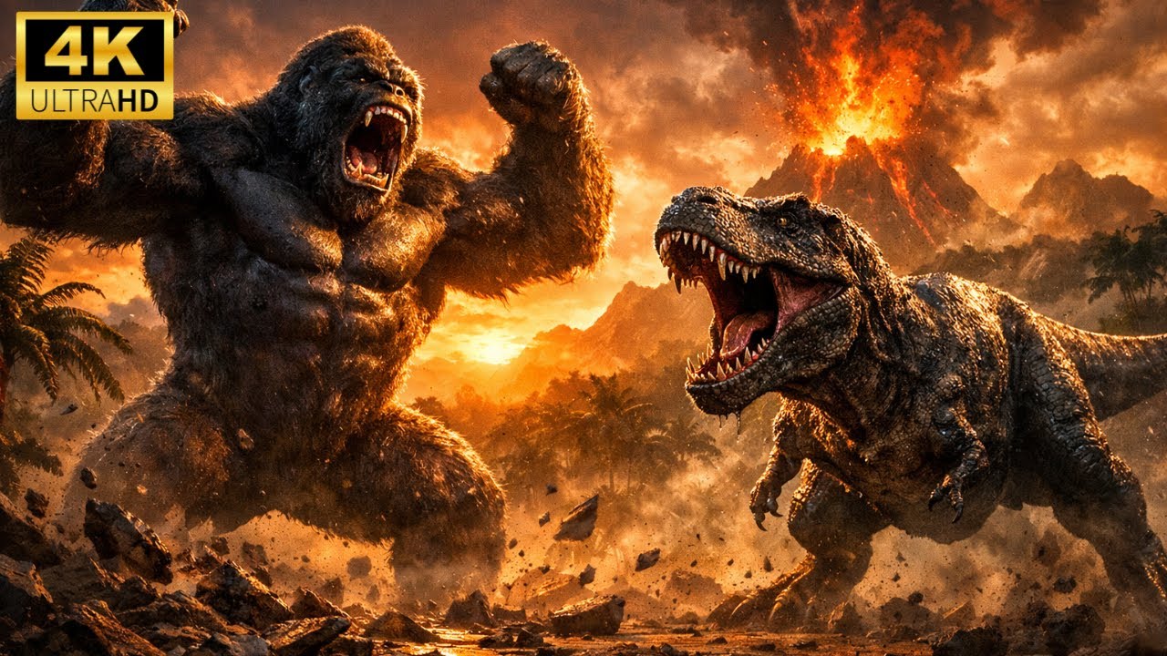 KING KONG vs ANCIENT T-REX | Legendary Prehistoric Battle Royale! ✅ (Best)