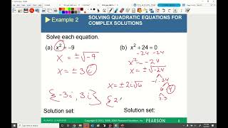 MAT 182 Trigonometry 8.1 Complex Numbers