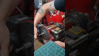 A Mini Lathe piggy back chuck setup for quick small 4 jaw machining work.