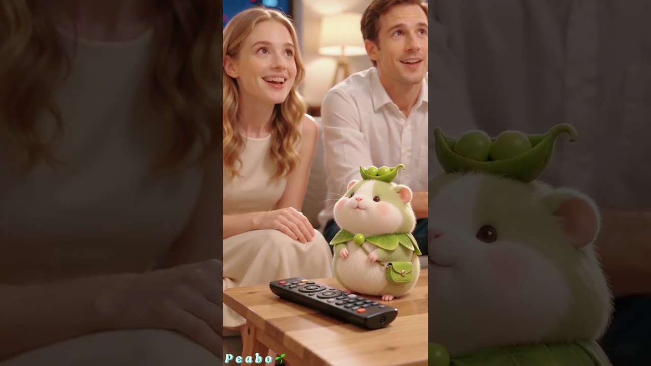 They Finally Picked a Movie… Then Fell Asleep 😴🍿 | Peabo #cuteanimation #animation #funnyanimation
