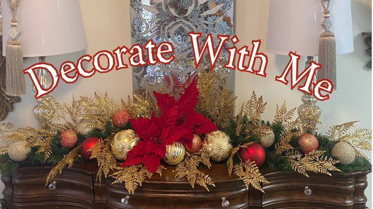 Christmas Decorating Ideas 2020. Styling A Christmas Buffet decoratewithme christmasdiy YouTube