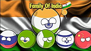Family Of India 🤩🇮🇳 | Very Interesting and Peaceful Video 😌 | #countries #countryballs #india screenshot 5