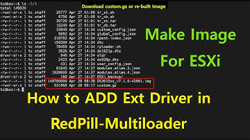 How to ADD Ext Driver in RedPill-Multiloader (for ESXi / feat. rp_ml, tr_st, tr_cb, osfmount, etc.)