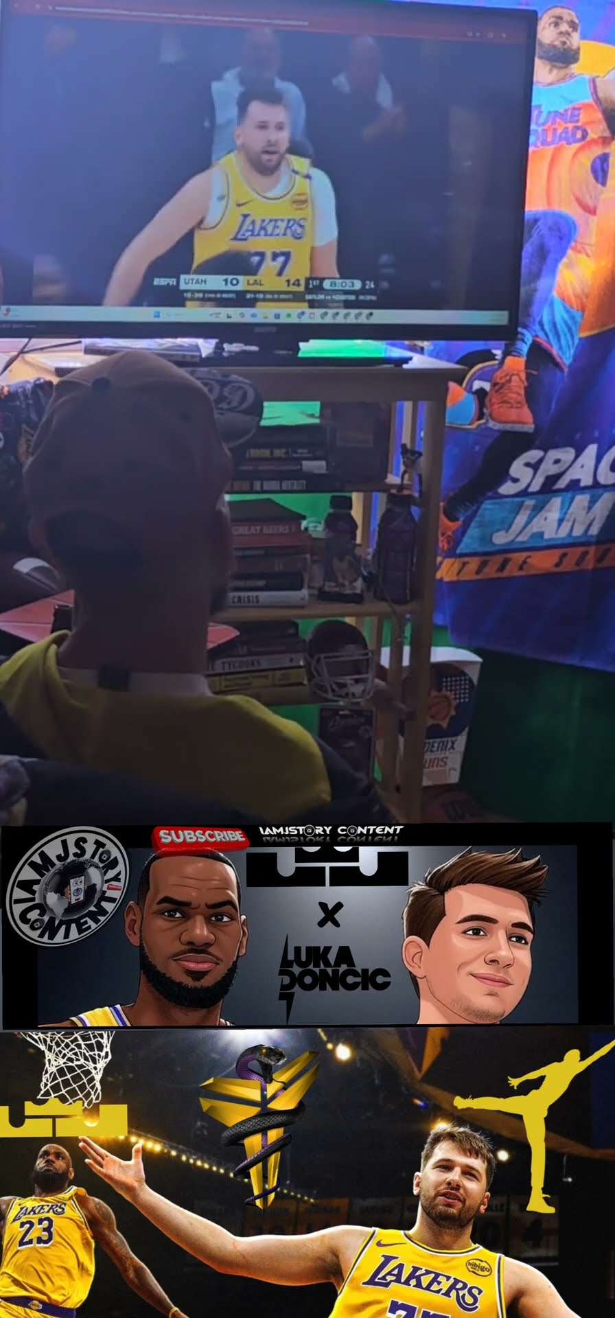 LUKA DONCIC FIRST LAKER BUCKET WAS A 3!!!! #nba #lakers #lukadoncic #losgrandes