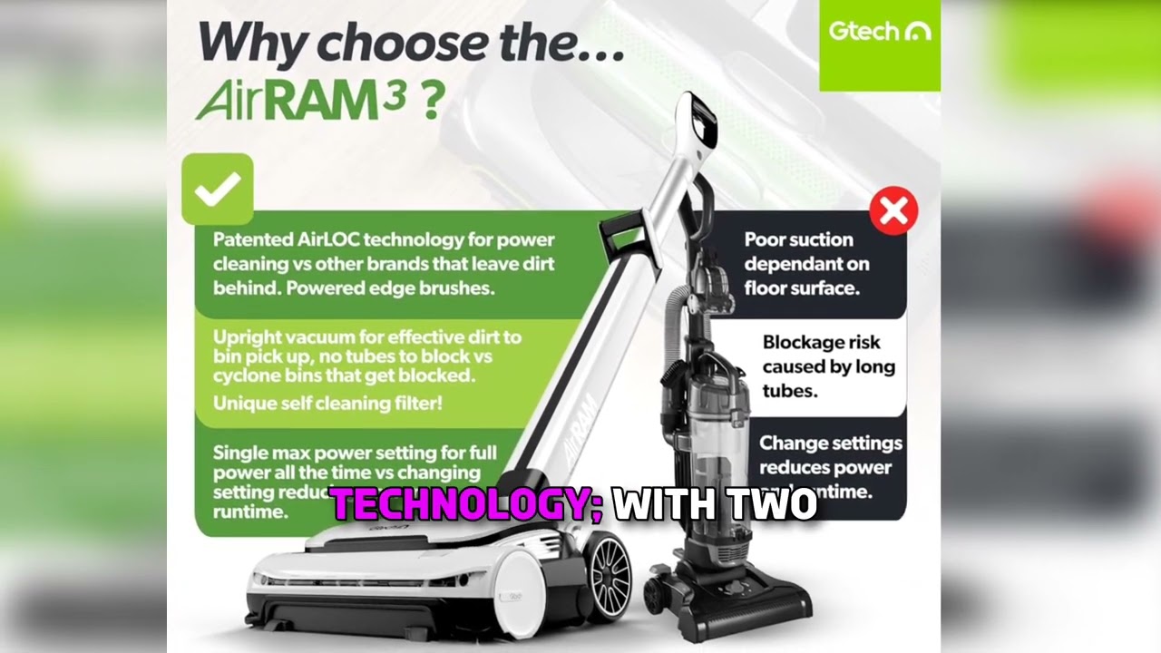 Gtech AirRAM 3 Cordless Vacuum Review | Best Lightweight Vacuum for Pet Hair & Carpet/Hardwood