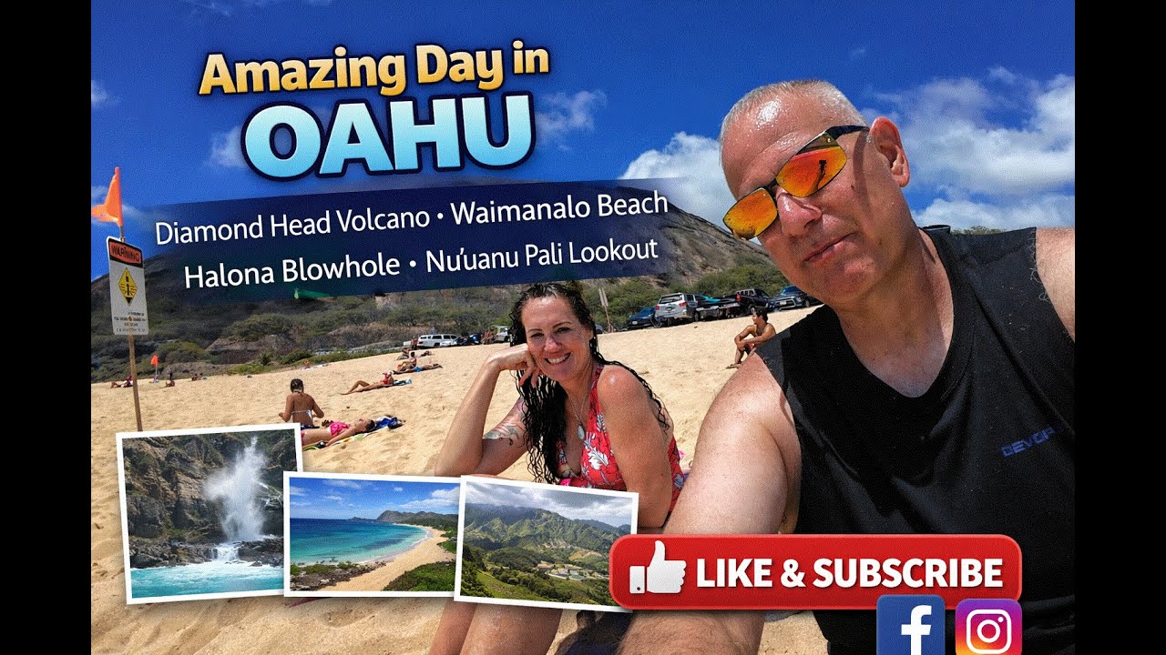 Эпический день на острове Оаху Даймонд-Хед, пляж Вайманало, дыхало Халона и смотровая площадка Пали