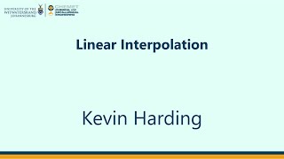 Linear interpolation [Lecture]
