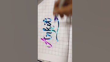 Magical calligraphy 😍😊#viralvideo #youtubeshorts #writeyourname #shorts #viralvideo