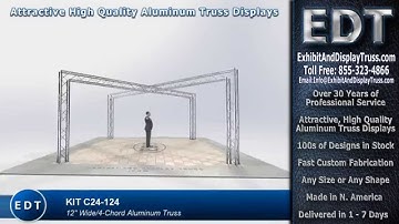 Kit C24-124 Best Portable Trade Fair Exhibition Truss Display Booth Stage Lighting Trussing System