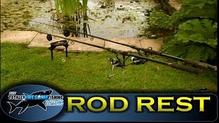 How to make a fishing rod rest, cheap, simple & easy -TAFishing Show http://www.totallyawesomefishing.com/ Graeme Pullen from The Totally Awesome Fishing Show brings you how to make a rod rest