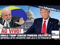 DONALD TRUMP CONCEDE PRIMEIRA COLETIVA DE IMPRENSA APÓS ENCONTRO COM LULA E SE PRONUNCIA [PT-BR]
