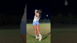Amazing Golf Swing you need to see | Golf Girl awesome swing | Golf shorts | #shorts