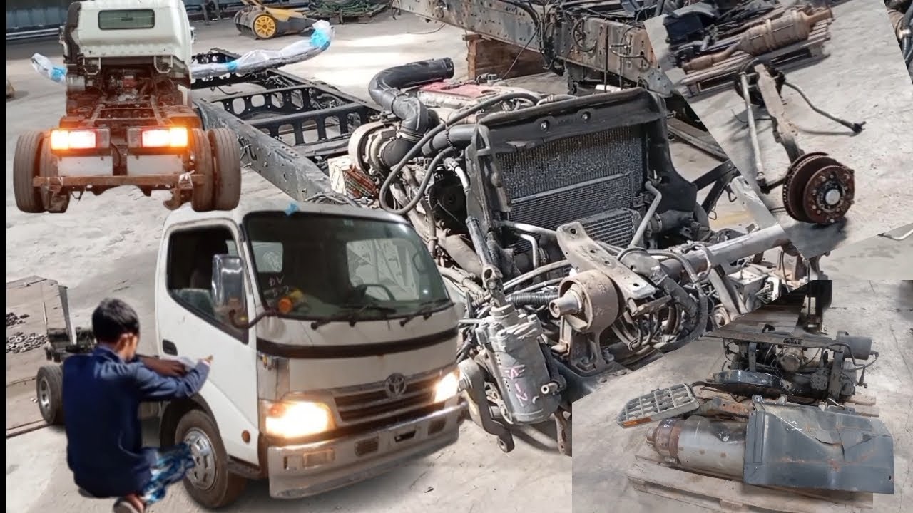 Pemasangan ulang truk jepang, Toyota Daina yang terbongkar total
