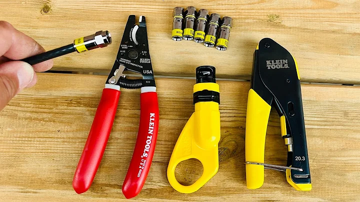 Make your own RG6 coaxial cables - Klein Tools Coaxial Cable Tool  Kit Review and Tutorial