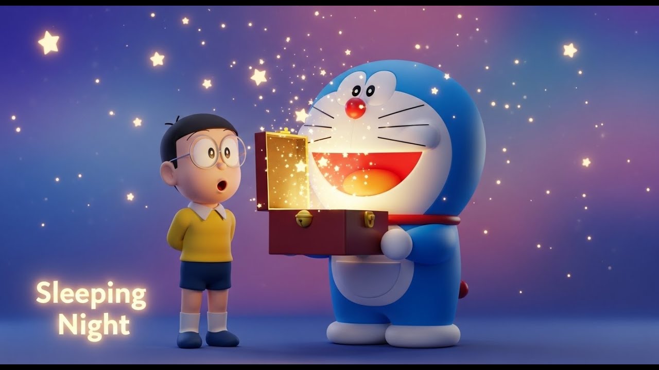 1.58 minutes 🌟 Doraemon’s Sleepy Magic Box | Bedtime Story for Kids | Sleeping Night
