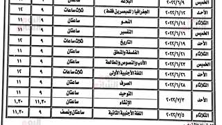 إعلان جدول امتحانات الشهادة الثانوية الأزهرية 2022 رسميًا