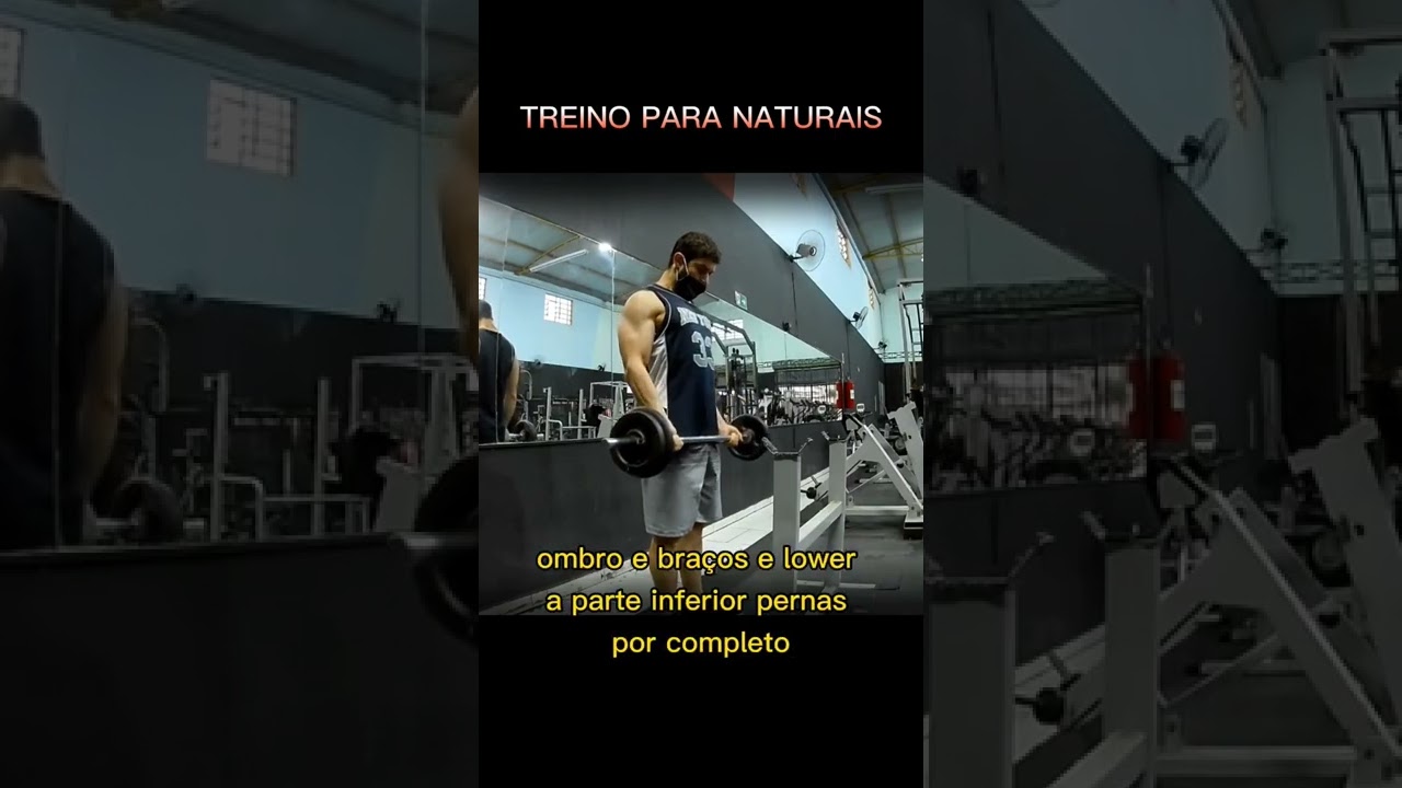 💪 DIVISÃO DE TREINO PRA QUEM TREINA NATURAL #shorts #academia