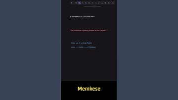This is how Amazon or YouTube’s database doesn’t die💀 #coding #lovecoding #keepcoding #codingninja