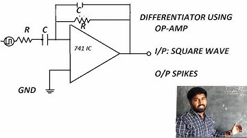 differentiator using Op amp | Electronics lab tutorials