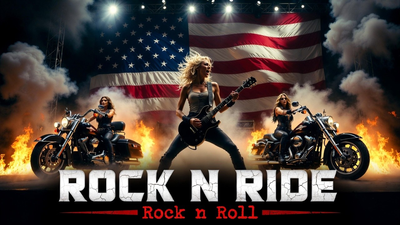 Best Music Rock N Roll 🎸 Rock N Ride 🔥 Asphalt Fire | Born to Ride America 🇺🇸