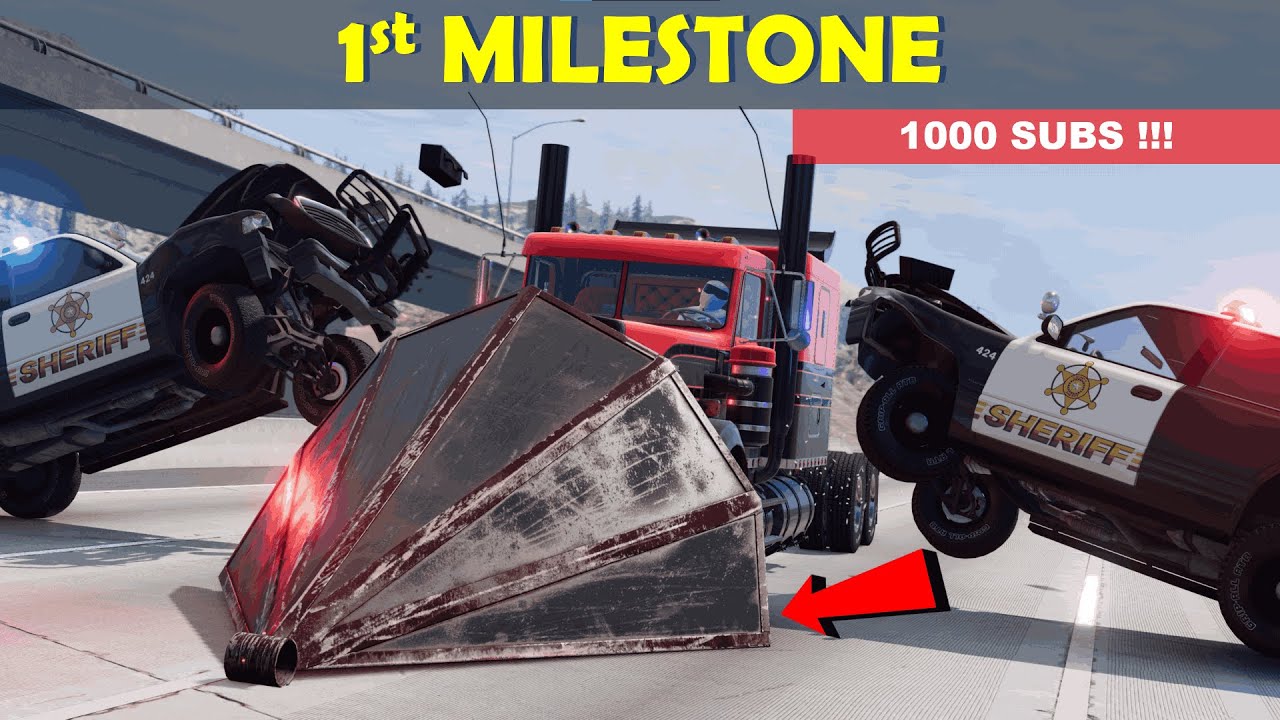 1000 SUBSCRIBERS SPECIAL ! Gavril T-Series RAM PLOW MADNESS! | BeamNG.Drive Cinematic