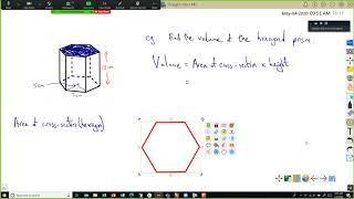 Volume of a hexagonal prism 4th May