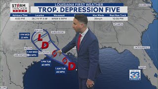 Tropical Depression 5 gradually organizing
