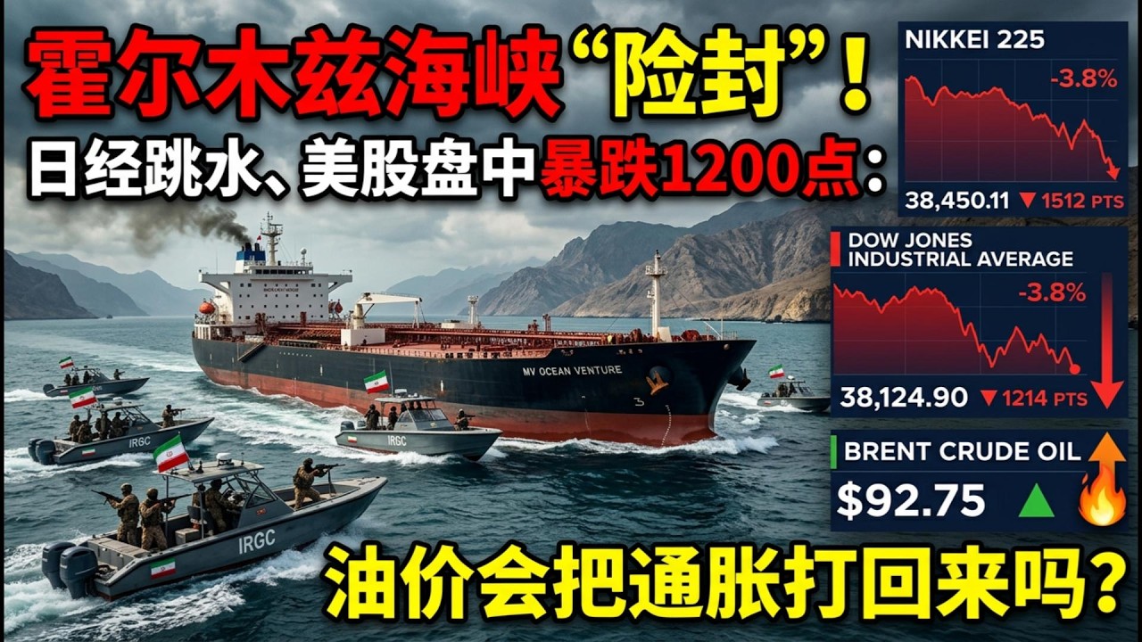 【Boss说日本】霍尔木兹海峡“险封”！日经跳水、美股盘中暴跌1200点：油价会把通胀打回来吗？