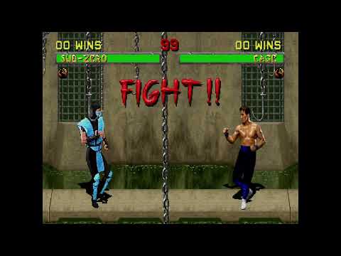 Mortal Kombat II - Sub-Zero vs. Johnny Cage 2