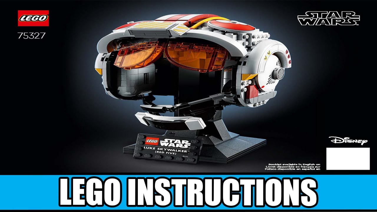 Star Wars - Luke Skywalker (Red Five) Helmet LEGO instructions