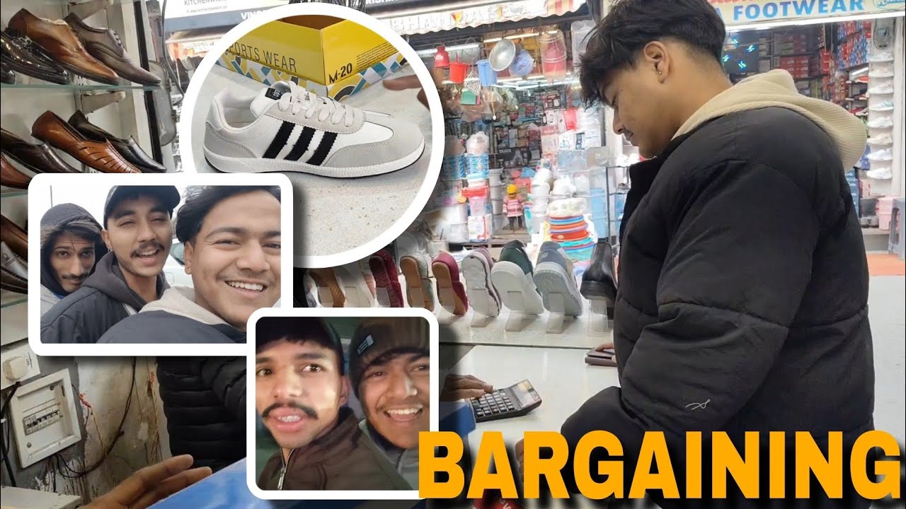 Shoes bargaining me hui behes 🙏