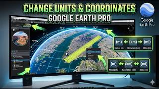 How to Change Units & Coordinate System in Google Earth Pro | Lat/Long, UTM & Measurement Settings