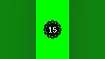 HD 15 second timer green screen | Countdown with sound effects