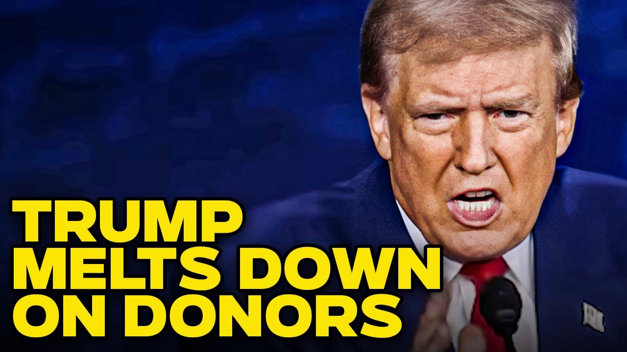 Furious Trump TRASHES His Own Donors For Not Loving Him Enough