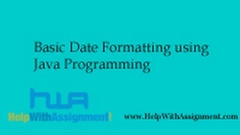 Basic Date Formatting using Java Programming