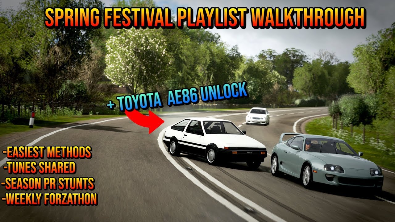 Forza Horizon 4 - Spring Festival & Toyota Ae86 Unlock - Youtube