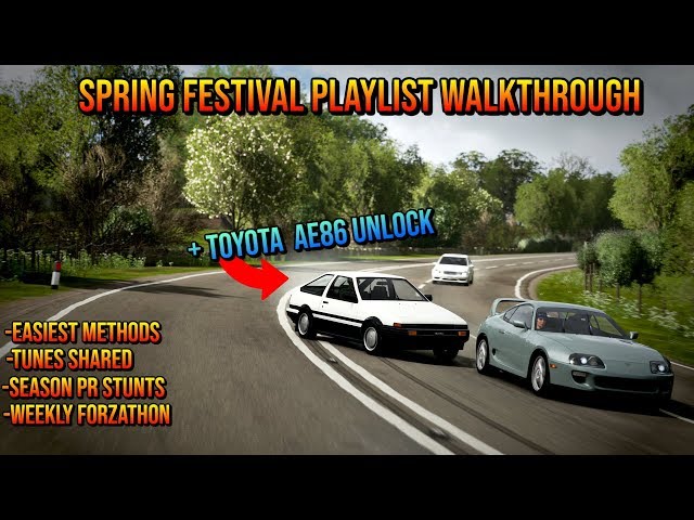 Forza Horizon 4 - Spring Festival & Toyota Ae86 Unlock - Youtube