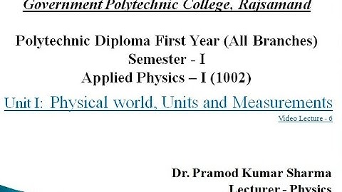 1002(Applied Physics-I)- Unit 1 -