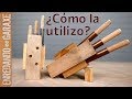 Guía para unir listones con espigas o tubillones de madera