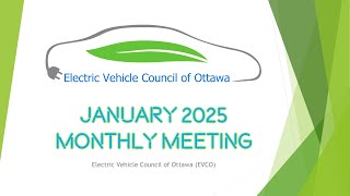 January 2025 Monthly EVCO Meeting