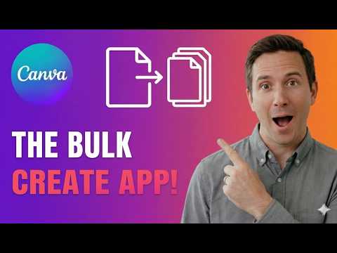 Canva Bulk Create App Tutorial | Automate Your Designs - YouTube