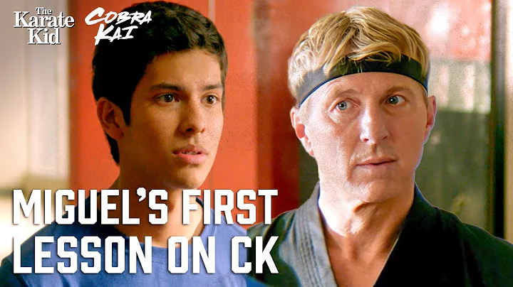 Miguel’s First Lesson | Cobra Kai (William Zabka, Xolo Maridueña)