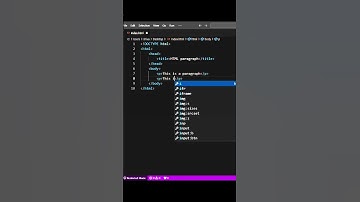 HTML Paragraph #html #html5 #htmlcoding #htmltutorial #htmlcode  #shortsfeed #shorts