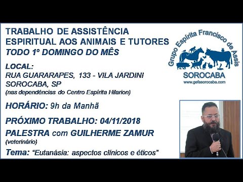 Assista: Palestra presencial - c/ GUILHERME ZAMUR (04/11/2018)