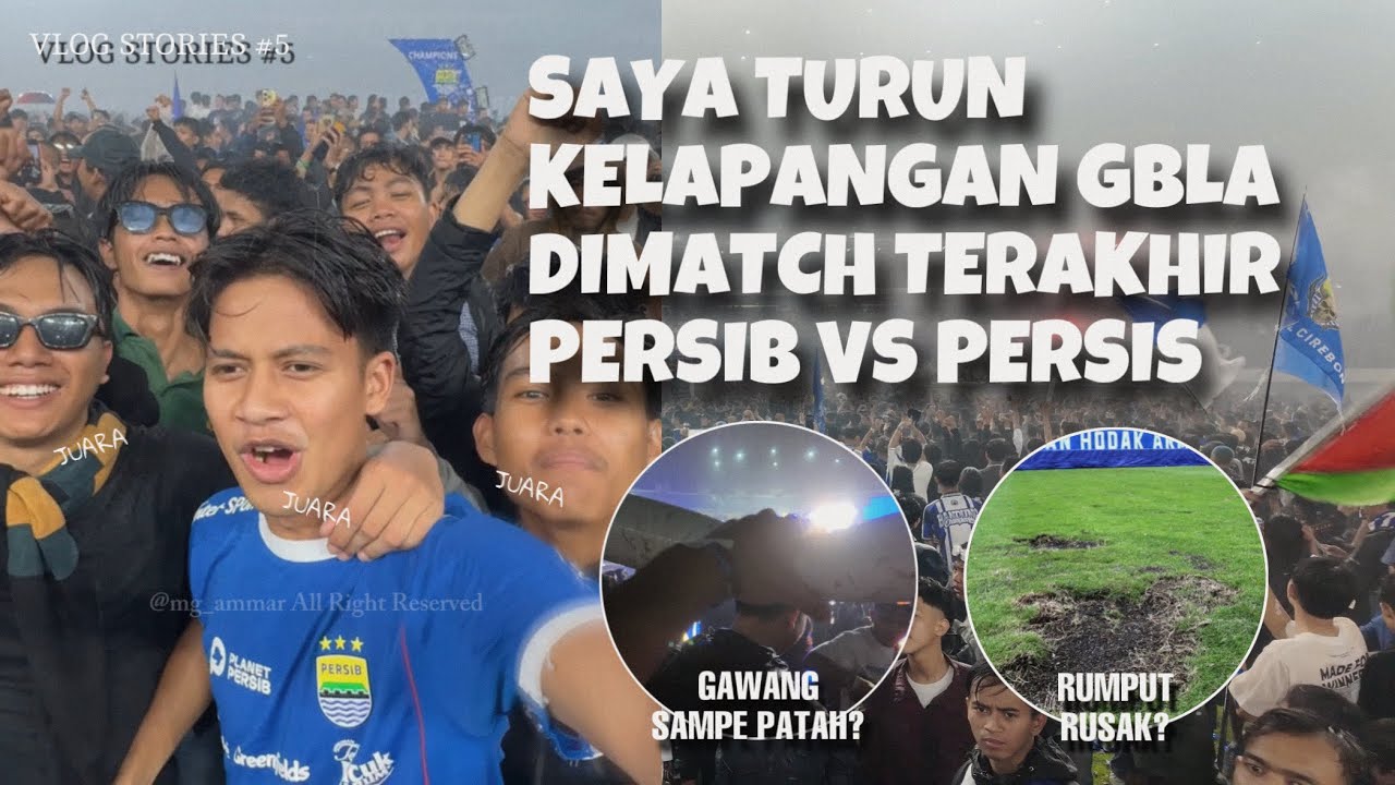 SAYA TURUN KELAPANGAN, DI PERTANDINGAN TERAKHIR PERSIB BANDUNG 🏆🏆 #PersibvsPersis
