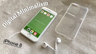 Organizing my iPhone 8 | digital minimalism Resimi