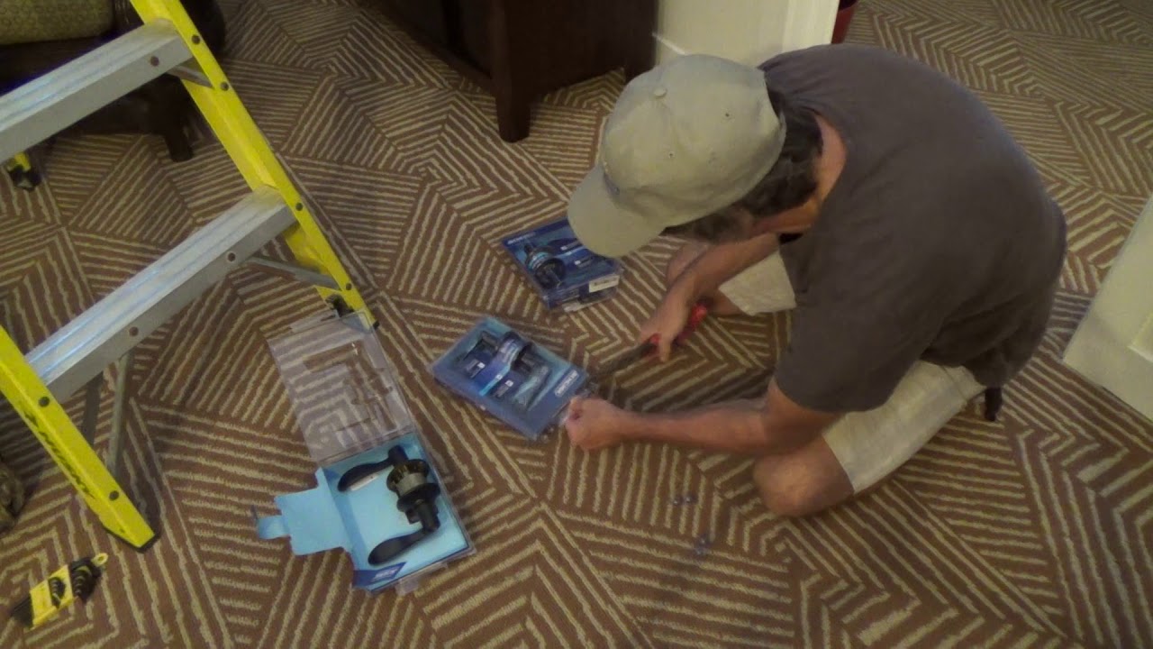 How to Install Schlage Privacy Lever Door Handles...Project Preview
