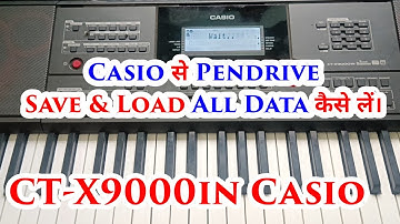Safely Save All Data to Pendrive CTX9000 || Pendrive Ko Kaise Use Kare | Casio ctx 9000in